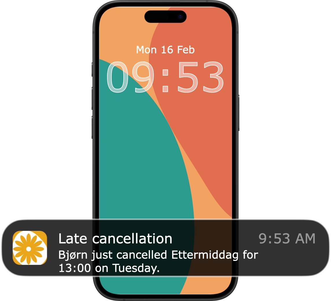 Last minute cancellation alert